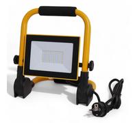 Proiettore a led portatile con supporto pieghevole e cavo schuko 1.8 metri per uso esterno e interno