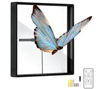 Proiettore a ventaglio 3D ologramma 45 cm display LED con copertura in lega di alluminio per segnaletica aziendale e video di animazione, ideale per bar ed eventi