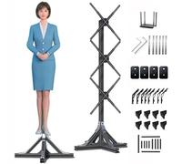 Proiettore a ventaglio con ologramma 3D, 50 cm, display pubblicitario con router e telecomando, ideale per negozi, bar, casinò e feste, videowall 1x3 per presentazioni coinvolgenti