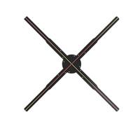 Proiettore a ventaglio olografico 3D con LED HD, controllo APP intelligente, libreria video 2000 per pubblicità ed esposizioni in negozi, bar e feste