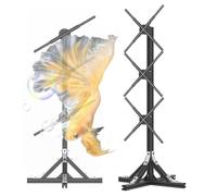 Proiettore a ventaglio olografico 3D con telecomando, luminosità e angolo regolabili per centri commerciali e negozi di abbigliamento