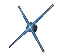 Proiettore a ventaglio olografico 3D da 80 cm, 928 perline LED 2000 * 928 Lettore olografico, Supporto for video shop Display pubblicitario Festival Light Alta Definizione