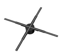 Proiettore a ventola olografica 3D HD da 65 cm/25,6 pollici, lettore olografico a LED, supporto for display pubblicitario for video shop, luce di Natale di Halloween Esposizione pubblicitaria del fest
