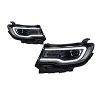 PROIETTORE ANTERIORE Per Jeep Per Compass 2017-2022 Fari Anteriori LED O Xenon Doppio Proiettore 2 Pezzi Parti Luci Auto Fari Principali Anteriori(L*ED bulb inside)
