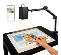 Proiettore artistico per tracciare e disegnare, WiFi 5G e controllo Web senza app, proiettore digitale con supporto stabile per artisti, decorazione di biscotti, compatibile con iOS/Android, supporta