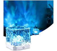 Proiettore Aurora Boreale con 16 Colori Regolabili, Luce Aurora con Telecomando, Lampada d'Acqua per Camera da Letto, Soggiorno, Bagno, Bar