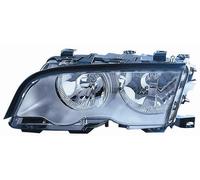 PROIETTORE BMW SERIE 3 E46 DAL 1998 SINISTRO PARABOLA ARGENTO H7+H7