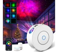 Proiettore Cielo Stella Intelligente Wi-Fi Proiettore Galassia Controllo Vocale/Controllo App/Timer Funziona Con Alexa&Google Assistant, Lampada Cielo stellato per Party Deco Camera Regalo