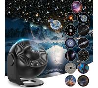 Proiettore Cielo Stellato, Proyector Galaxy Star Projector Starry Night Light, Dormitorio Proyector De Techo Temporizador, 13 PelíCulas Hd, Los Mejores Regalos Para NiñOs Adultos