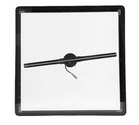 Proiettore con Ventola Ologramma 3D, Angolo Regolabile WiFi Wireless Portatile 100-240 V Ad Occhio Nudo, Scheda di Memoria di Supporto per Proiettore Ologramma 3D per Ristoranti