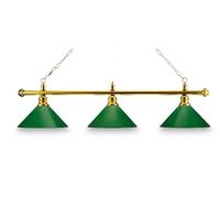 Proiettore da biliardo in ottone verde - 3 luci