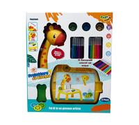 Proiettore da disegno giraffa - lavagna con 12 pennarelli ad acqua per bambini