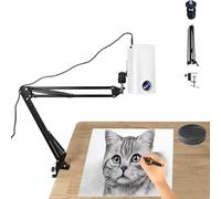 Proiettore da disegno per tracciare - Proiettore portatile Smart Art con supporto per desktop e pittura da parete, compatibile con USB, telecomando