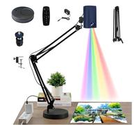 Proiettore d'arte intelligente for tracciamento e disegno, strumento di pittura intelligente portatile con telecomando e supporto, proiezione su tela da parete e da tavolo(Blue,0.6m)