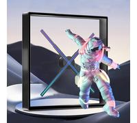 Proiettore del fan dell'ologramma 3D con il supporto della scheda di memoria & di WiFi per la pubblicità dinamica nei negozi, nei bar e negli eventi