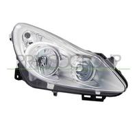 Proiettore Destro H1+h7 Elettrico Cromato Per Opel/vauxhall Corsa D 2006-2011 Dx