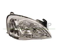Proiettore Destro H1+h7 Elettrico Senza Motore Per Opel/vauxhall Corsa C Dal 200
