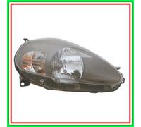 Proiettore Destro H4 Elettrico Con Motore-Grigio-Scuro Mod Fino 08 Fiat Grande P