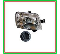 Proiettore Destro H4 Elettrico Con Motore Mod Fino 09 Fiat Panda-(Anno 2003-2011