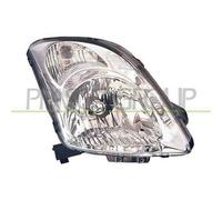 Proiettore Destro H4 Elettrico Cromato Per Suzuki Swift 2005-2006 Lato Destro