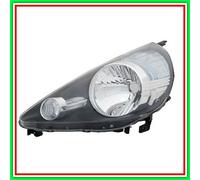 Proiettore Destro H4 Elettrico Senza Motore-Nero Mod Stanley Honda Jazz-(Anno 20