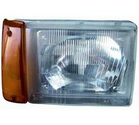 PROIETTORE DESTRO H5 MODELLO TYC REGOL MANUALE CON LENTE ARANCIO FIAT PANDA 01