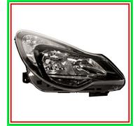 Proiettore Destro H7-H1 Elettrico Con Motore-Nero Opel Corsa D-(Anno 2011-2014)
