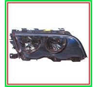Proiettore Destro H7-H7 Elettrico Con Motore-Nero 2 Porte Bmw Serie 3-E46-(Anno
