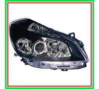 Proiettore Destro H7-H7-H1 Elettrico-Con Motore-Fondo Nero Mod Sport Renault Cli