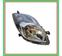 Proiettore Destro Mod H4 Elettrico-Con Motore-Nero Toyota Yaris-(Anno 2009-2011)