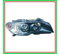 Proiettore Destro Mod H7-H7 Elettrico-Nero-Fanale Bianco Bmw Serie 3-E46 Coupe-(