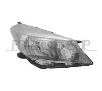 Faro anteriore destro per toyota yaris 2011 al 2014 cromato bordo grigio