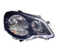 Faro proiettore anteriore destro per volkswagen polo 2005 al 2009 nero