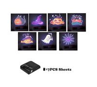 Proiettore di Halloween a LED Luce notturna Teschio Fantasma Progetto di Natale Sfondo Lampada da parete Camera da letto Decorazi for feste Foto Prop,Halloween,Natale,Decorazioni per esterni(Style A)