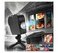 Proiettore di luce for finestre di Natale di Halloween, 12 film, riflettore decorativo a LED for festival, Con Una Visione Realistica