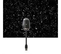 Proiettore di luce notturna a forma di stella, proiettore USB per auto, luce notturna, adatta per più scenari, crea un'atmosfera romantica e promuove relazioni (bianco)