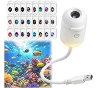 Proiettore di luce notturna HD Smart Dynamic 5D, Plug and Play, proiettore HD Star regolabile, USB a 360°, proiettore Galaxy e luna, luce notturna per camera da letto, soffitto, tetto auto (24 film)