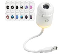 Proiettore di luce notturna olografico 5D HD Smart Dynamic 2026, proiettore Star HD Plug and Play, proiettore Galaxy 2 in 1, rotazione a 360°, alimentazione USB, con 12 film