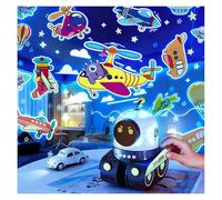 Proiettore di luce notturna per bambini, luci sensoriali a forma di stella con musica, ricaricabile con rotazione a 360°, luci galassie, regali di compleanno per bambini autistici, camera da letto per