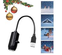 Proiettore Di Luci Natalizie Per Esterni | USB Proiettore Natalizio Luci Decorative - 360 Lampada Notturna Rotante Con 4 Modelli,Per Esterno Soffitto Patio Camera da Letto Parete Soggiorno Giardino