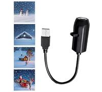 Proiettore Di Luci Natalizie Per Esterni,USB Proiezione Di Luci LED Natalizie | Accessorio Rotazione 360 Gradi Con 4 Proiezioni Per Decorazioni Casa | Per Esterno Soffitto Patio Camera da Letto Parete