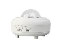 Proiettore di luci notturne a LED con rumore bianco, 8 luci, sensore sonoro, altoparlante Bluetooth, altoparlante USB, cavo di tipo C, 10 W 5 V, regali per bambini adulti, lampada luna per camera da