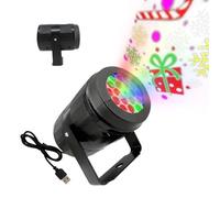 Proiettore Di Natale - Alimentato via USB con 16 Modalità LED - Proiettore Natalizie Con Decorazioni Esterne - Per Interno Camera Da Soggiorno Giardino Patio Portico Ufficio Scuola