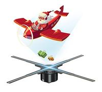 Proiettore di ologramma 3D Ventilatore di visualizzazione pubblicitario Lettore a Parete 3D Naked Eye 2K HD LED Ventilatore Video Fotografico con 576 Pezzi di Perline LED Segnale