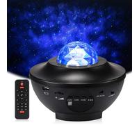 Proiettore di stelle a colori, a tema UFO, controllabile tramite app, con musica Bluetooth, 16 milioni di colori, modalità luce pulsante, id