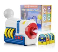 Proiettore di storie per bambini, proiettore di storie HD 4K con 4 temi scientifici, proiettore per bambini con 5 luci notturne sfumate e narrazione audio, giocattolo educativo alimentato tramite USB