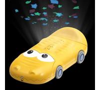 Proiettore di storie per, Giocattolo proiettore di storie per,Giocattolo proiettore elettrico illuminato multifunzionale - Giocattoli educativi di narrazione musicale a forma di auto del fumetto po