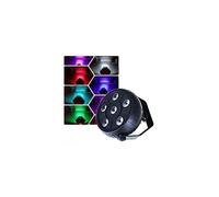 PROIETTORE EFFETTO LUCE FLAT PAR LIGHT RGB ALTA LUMINOSITA PER FESTE 6 LED 10W