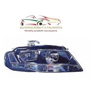 PROIETTORE FANALE ANT ANTERIORE SX AUDI A4 2008> H7+H7 CON MOTORE (SENZA LED)