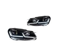 Proiettore Fanale Anteriore Per VW Per Golf 6 Faro 2009-2012 Per Golf 6R Gruppo Faro LED DRL Daytime Running Indicatore Di Direzione Accessori Auto Gruppo Fari Anteriori(Halogen Silver)